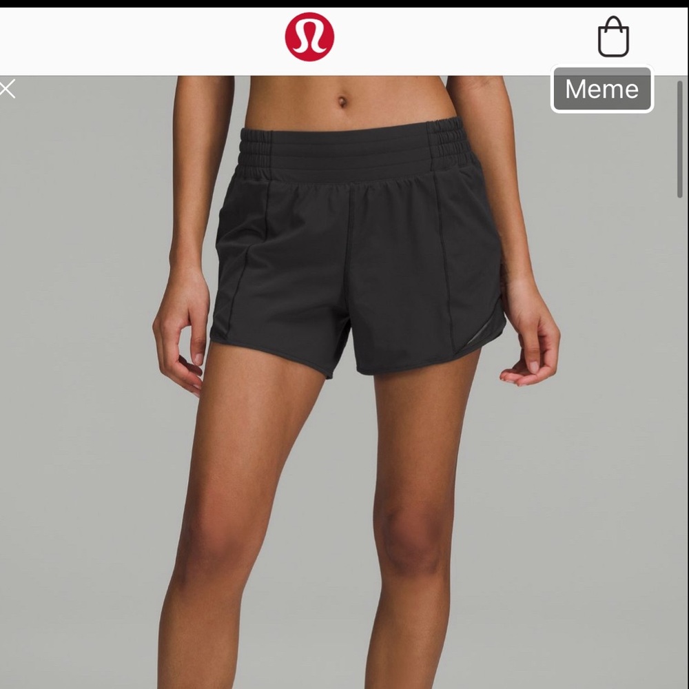 LULU LEMON HOTTY HOT SHORTS 4”